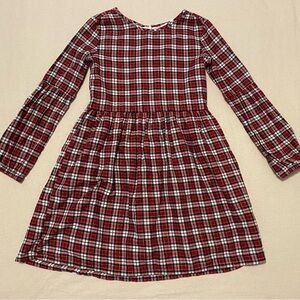 GAP Red and White Plaid Kids Dress